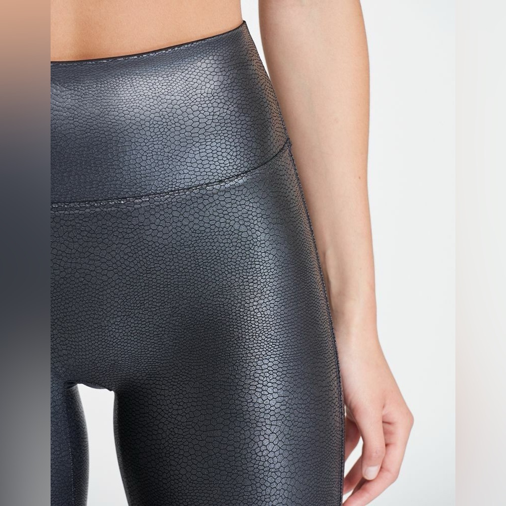 SPANX Faux Leather Croc Leggings